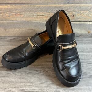 Mudd Meleri Chunky Horsebit Loafer Size 9 Lug Sole Slip On 90s Y2K Preppy Goth